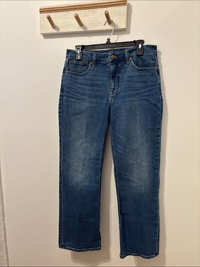 J Crew Mid Rise Flare Crop Jeans